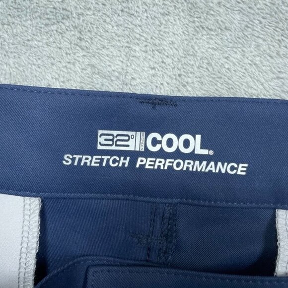 32 Degrees Cool Stretch Performance Pants W34 L30 Navy a1187 - Picture 2 of 6